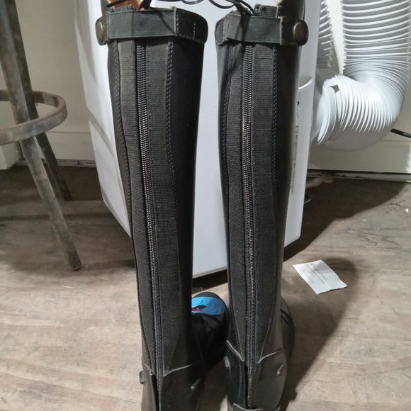 New / like black field English Equestrian boots size 7 tall - Picture 10 of 12